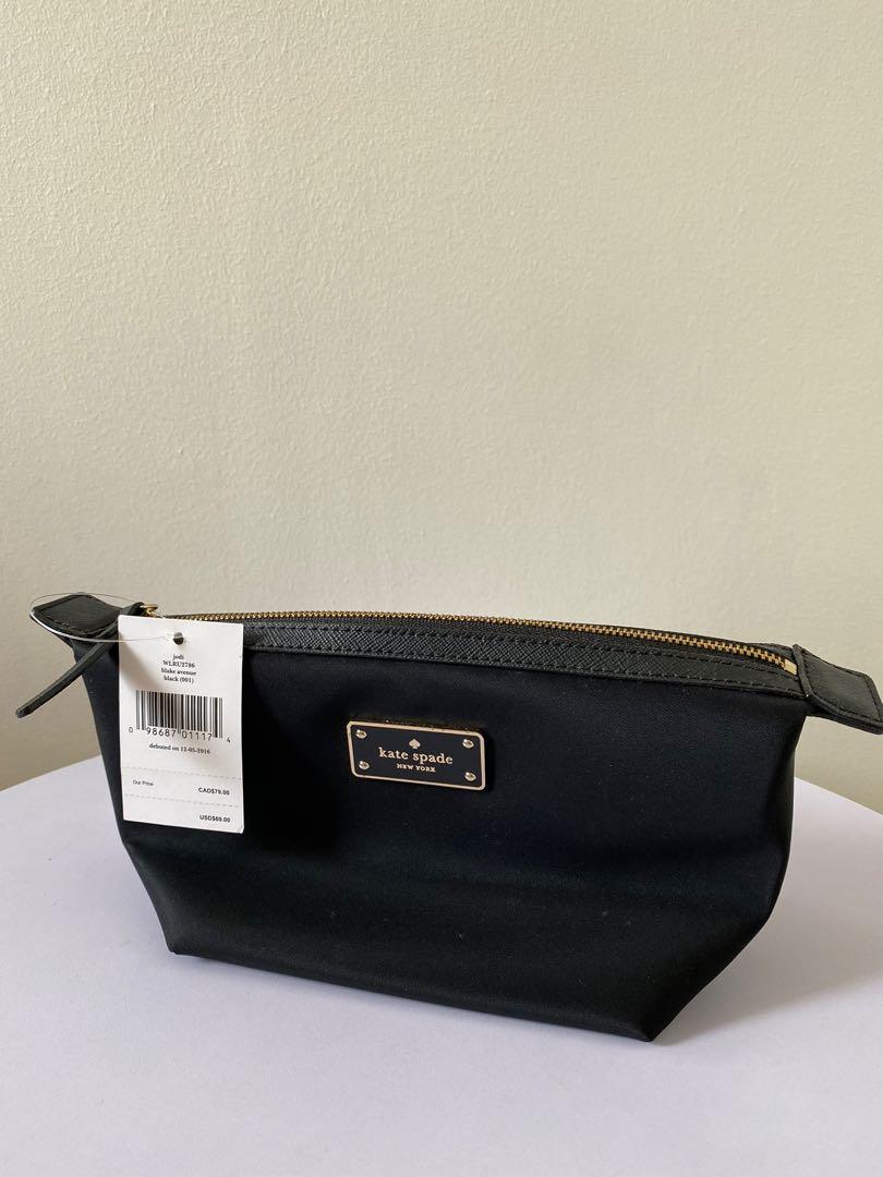 Authentic Kate Spade Pouch (Category: Purses & Pouches) located in Quezon City. Submitted by __declutter (Listing ID 1142321158, Image 1). Description: • BRAND NEW, AUTHENTIC FROM THE US • Spacious for make up or other things you want to put • SRP: 5,000 •No flaws, perfect condition!.
