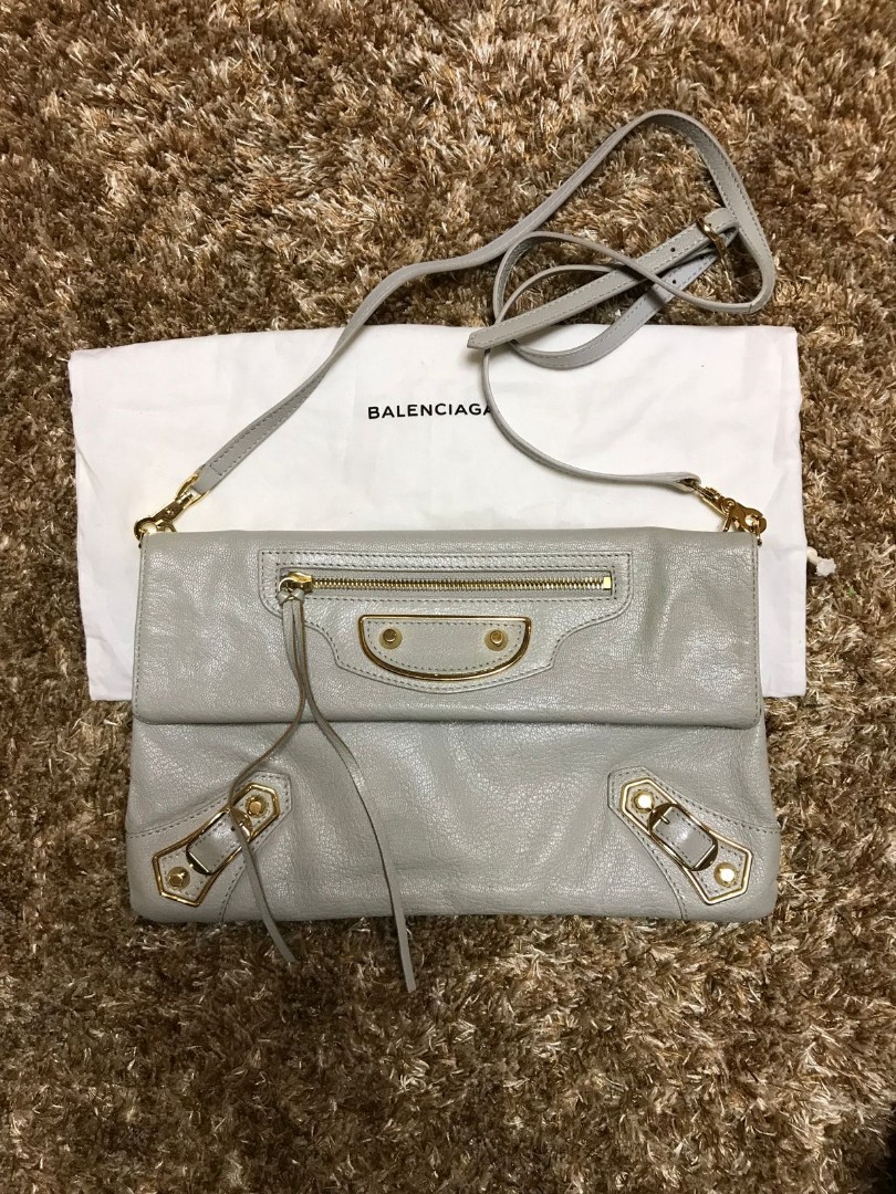 balenciaga envelope clutch with strap