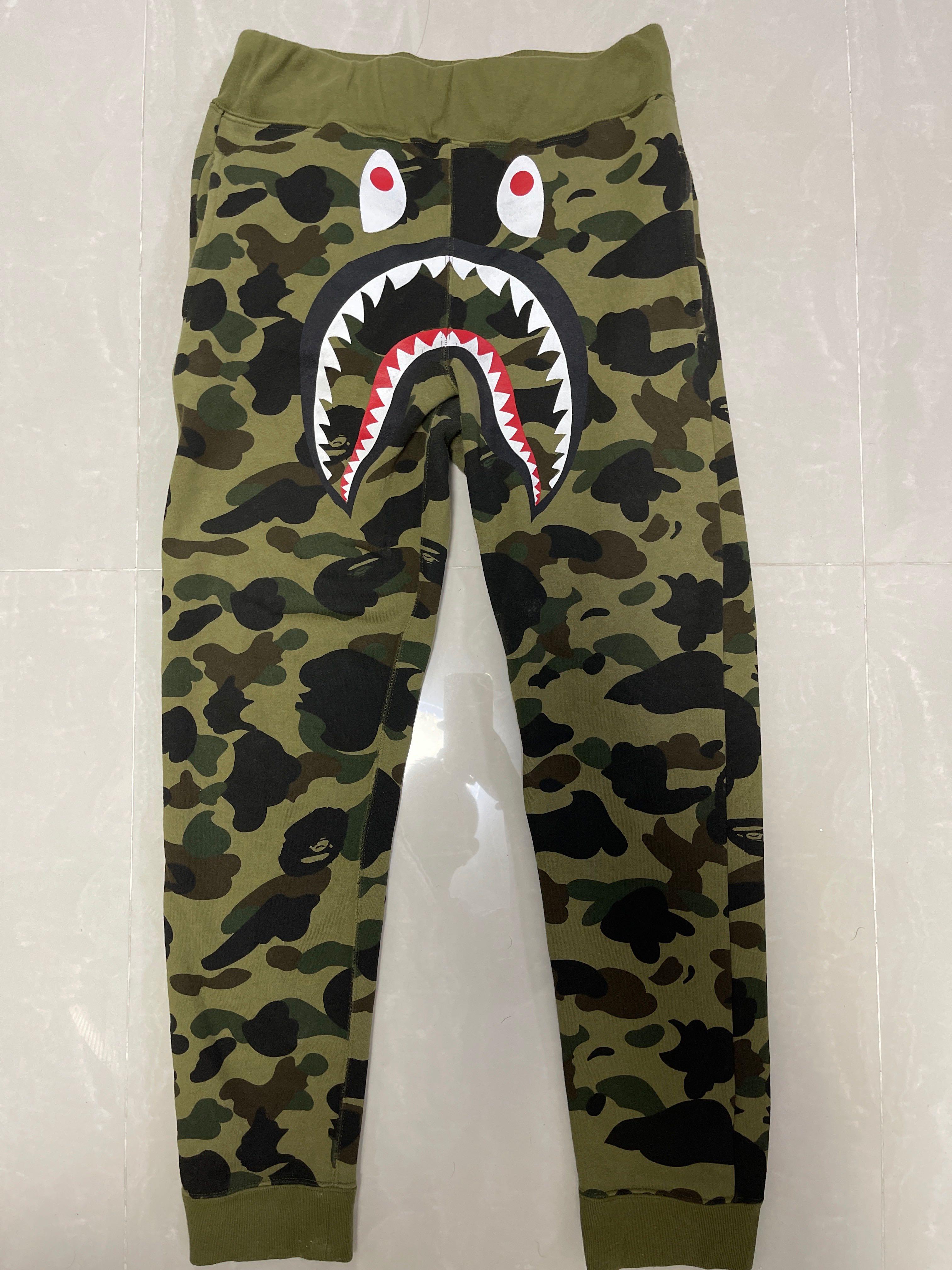 Bape Shark Sweatpants, Men's Fashion 