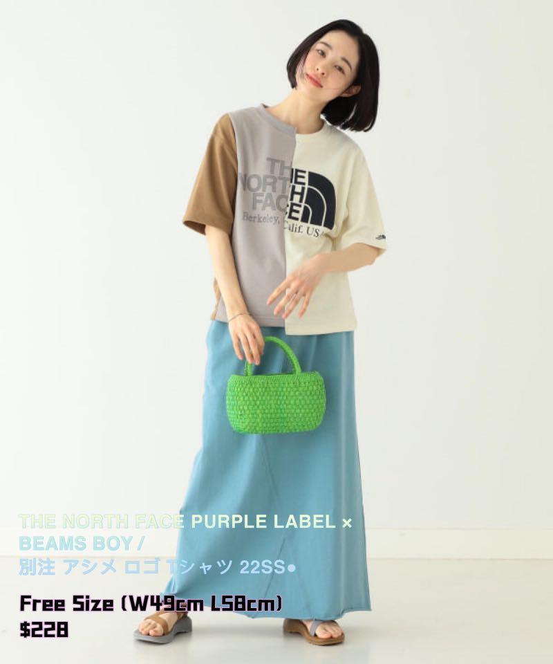 Beams Boy X The North Face Purple Label 2022SS Tee, 女裝, 上衣, T