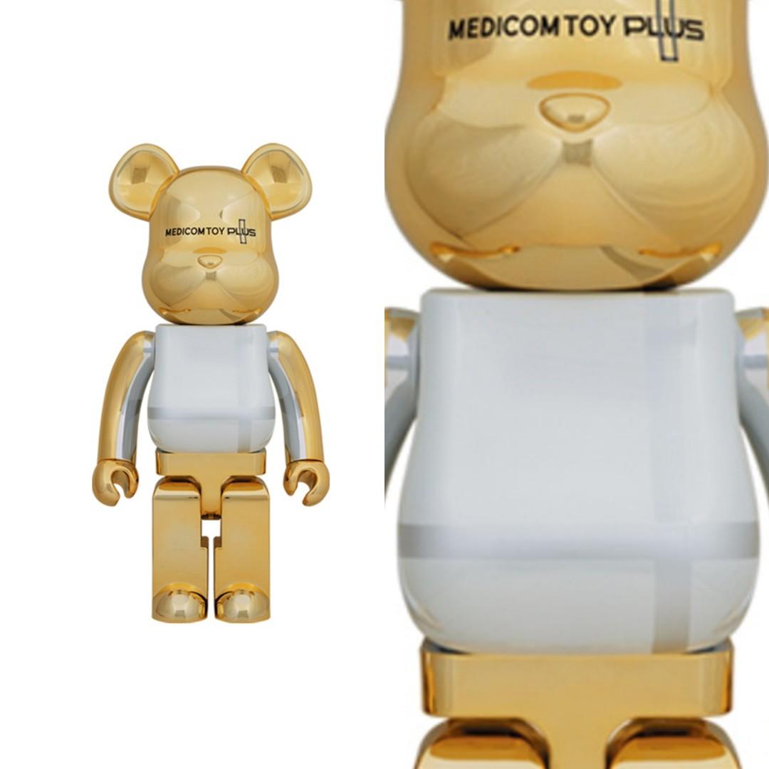 Bearbrick Medicom Toy Plus 1000% Gold Chrome - US