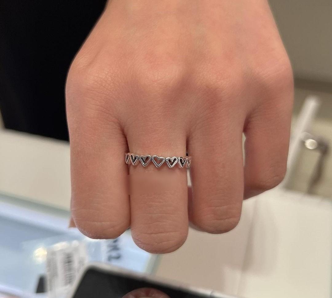 Freehand heart online ring pandora