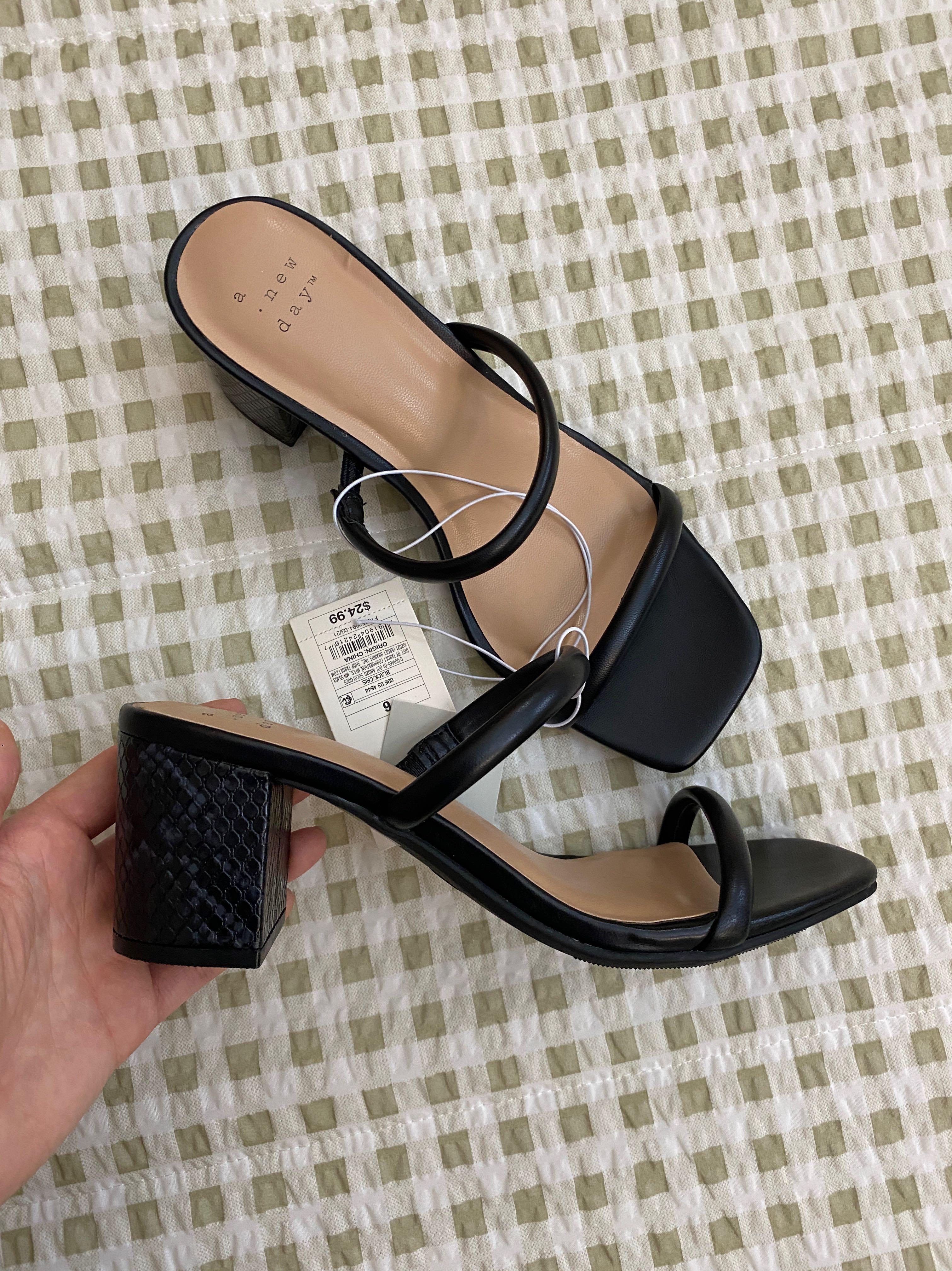 Target black sandal heels sales