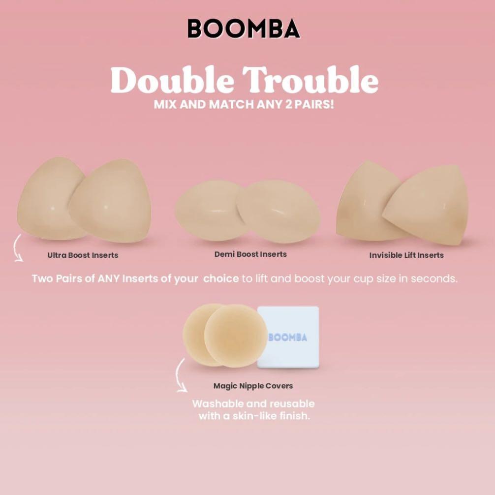 BOOMBA Inserts - Double Trouble Bundle (Ultra + Demi + Magic Nipple Covers)