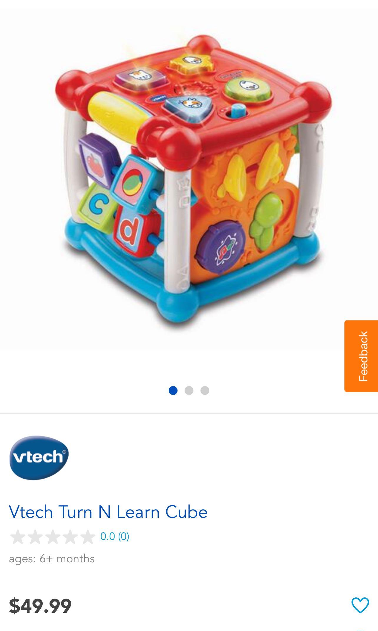 Kids VTech Kids Baby Turn & Learn Cube Learning Musical Sound Color Toys Child A 