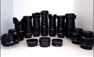 Camera DSLR Lens, Canon Nikon