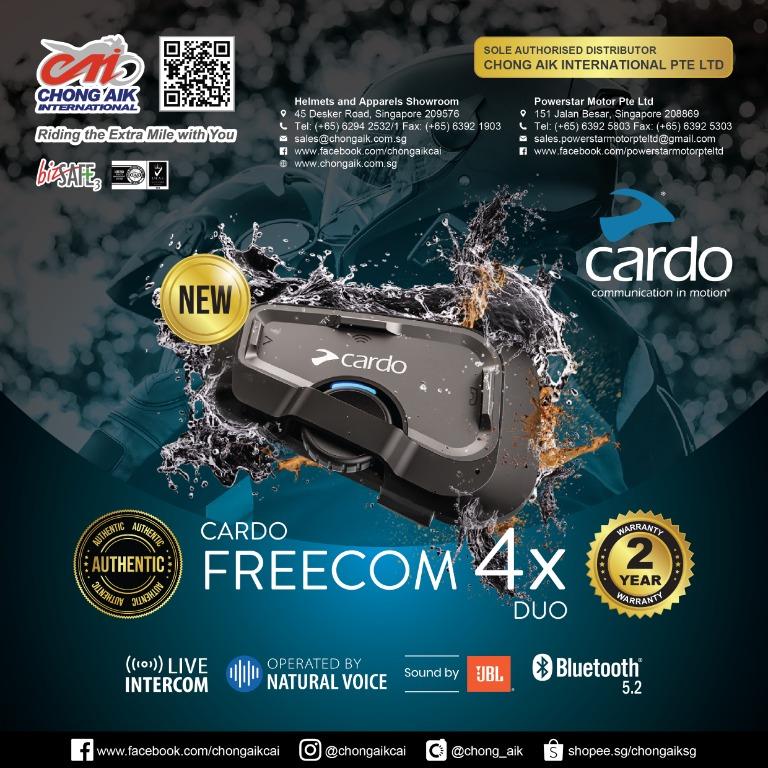 CARDO Freecom 4X JBL Duo - Intercom moto