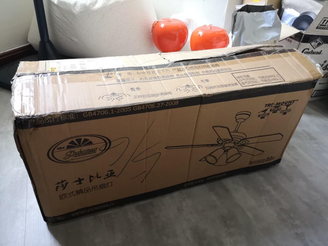 Ceiling fan 52 inch (DC motor, Wale), Furniture & Home Living, Lighting