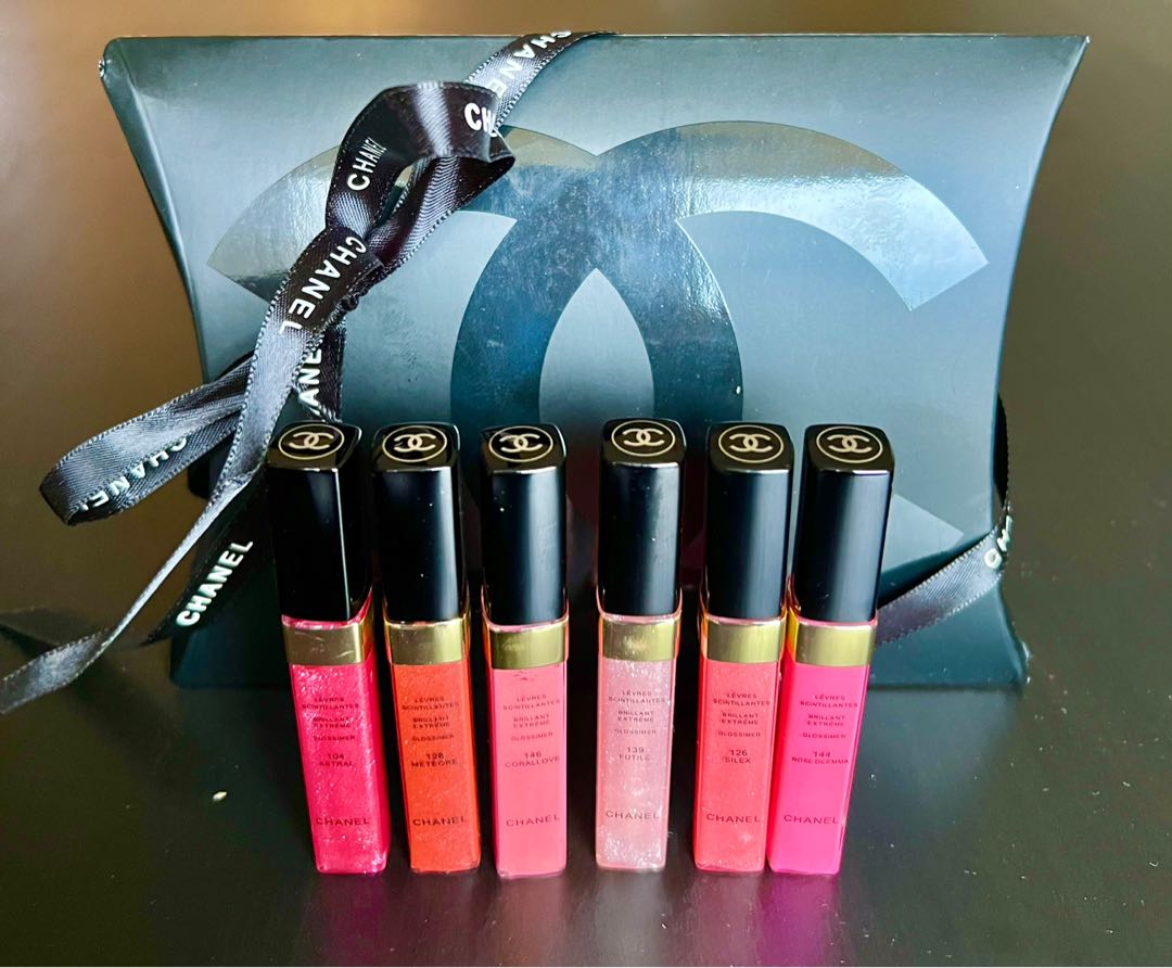 CHANEL Lip Gloss 6 sample size bottles brand new in packaging