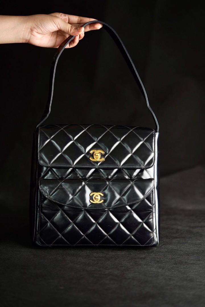 Chanel double pocket bag on sale