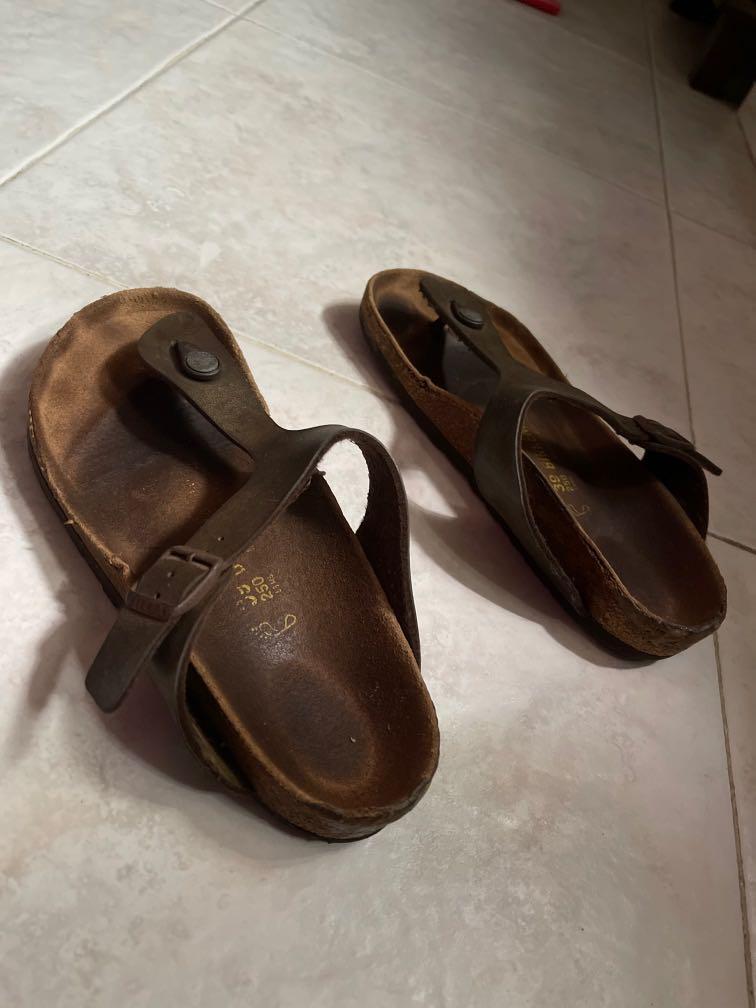 Cheap Authentic BIRKENSTOCK Sandal Gizeh Birkeh Flor Nubuck Sandal