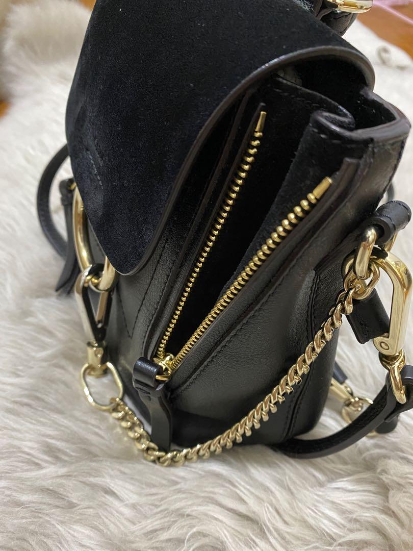 Chloe Faye Backpack Mini Black colour
