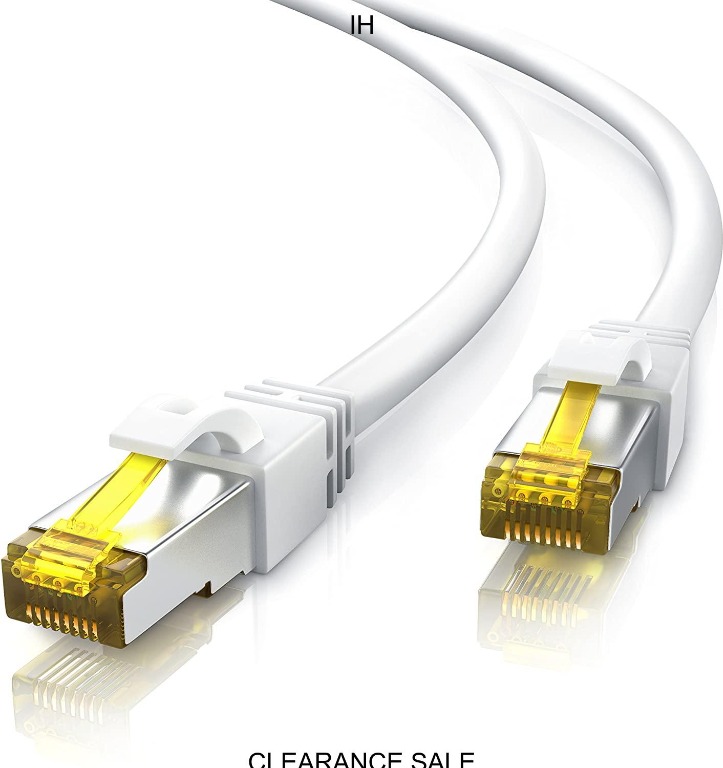 CLOSINGSALES 0.5m CAT.7 Ethernet Gigabit Lan network cable RJ45 10 100 1000  Mbit s Patchcable S FTP Shielding compatible with CAT.5 CAT.5e CAT.6  Switch Router Modem Patch panel