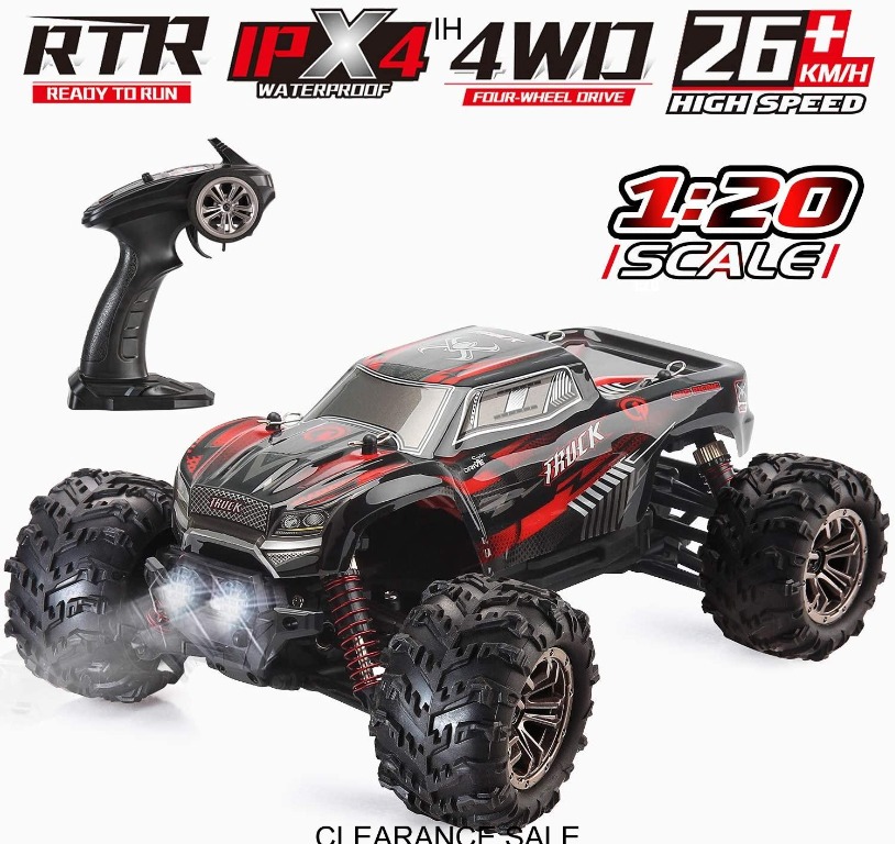  CLOSINGSALES 4WD Ferngesteuertes Auto, 1:20 Maßstab RC Auto 4x4 Offroad 