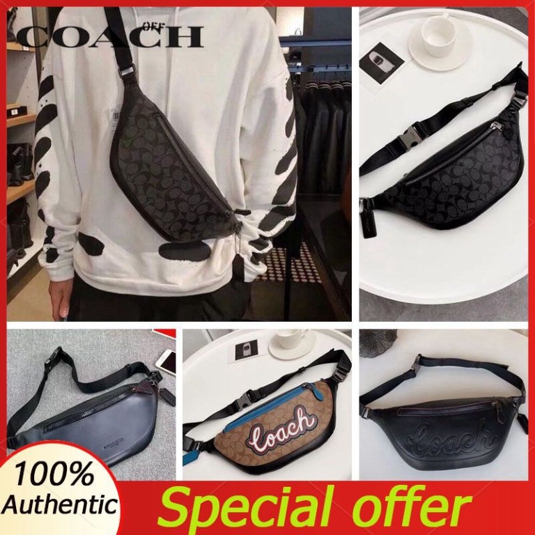 Coach authentic leather waist bag men Men s Fashion Bags Belt