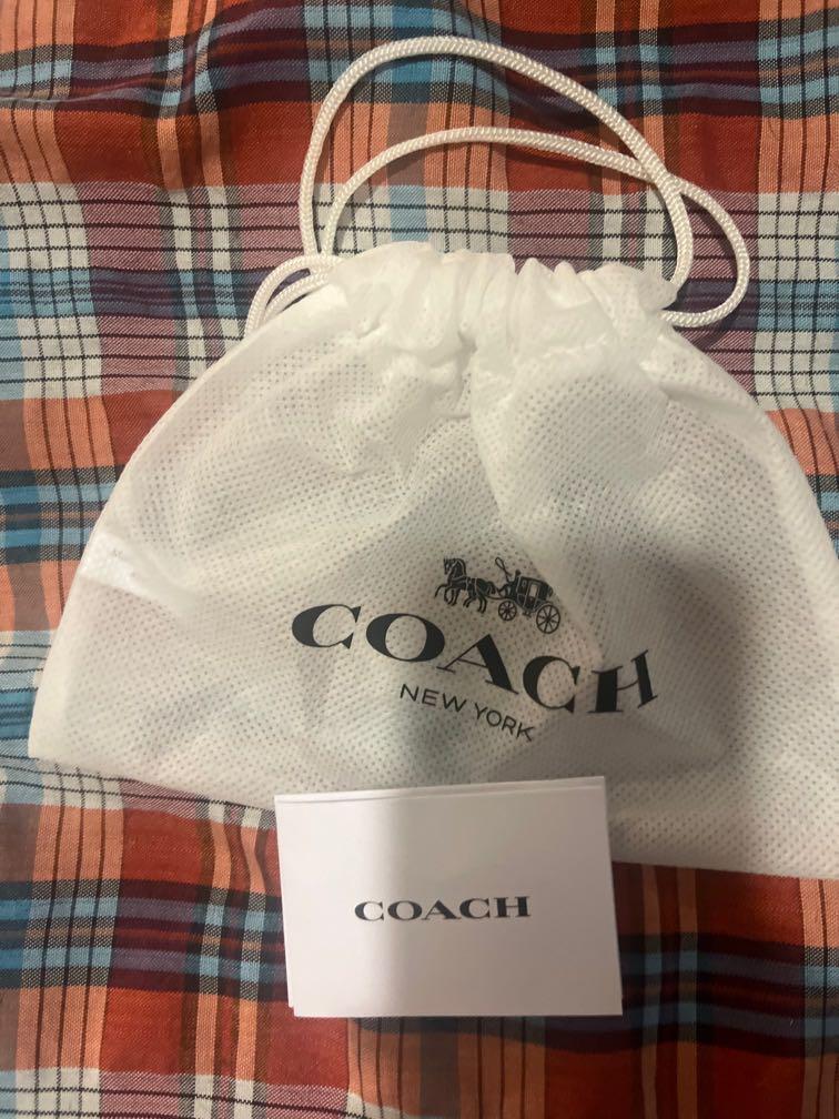 Coach dust bag for wallet and card holder, Luxury, Bags & Wallets on  Carousell