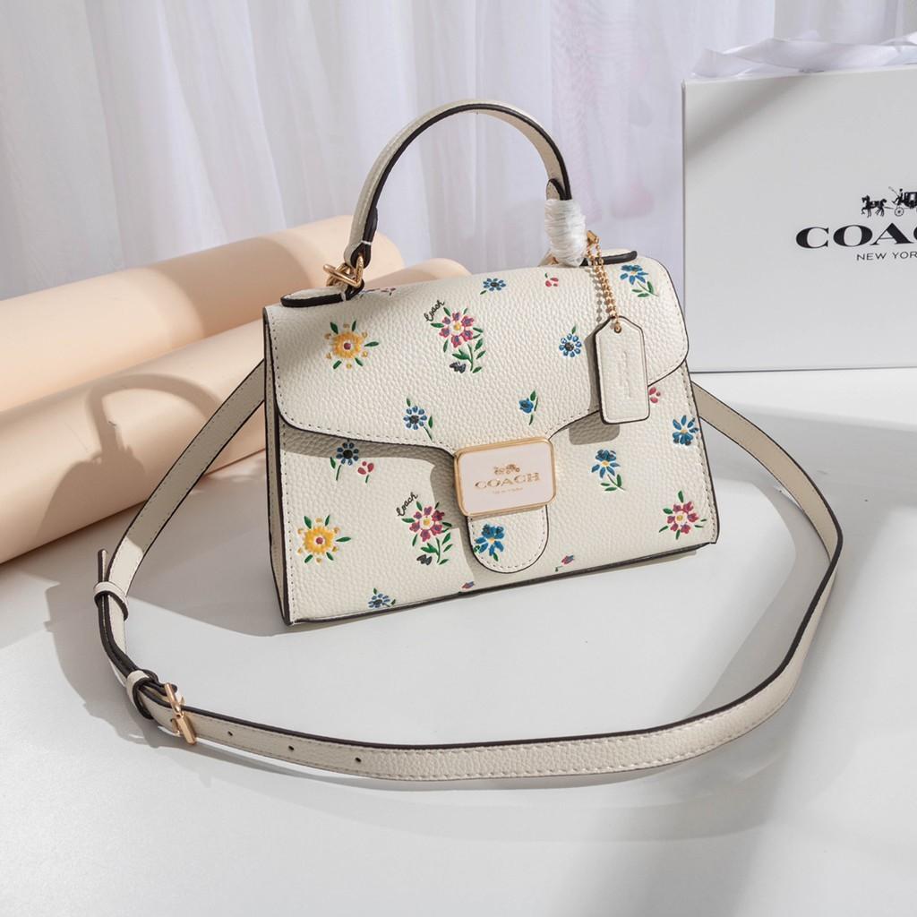 Coach micro tilly top handle with dandelion floral shop print