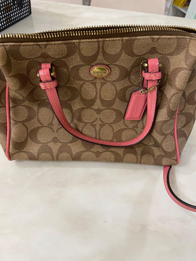 coach pink strap