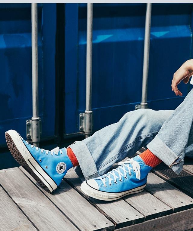 Vintage blue converse deals