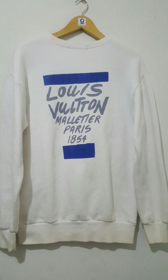 CREWNECK LOUIS VUITTON PEACE AND LOVE JAKET HOODIE SWEATER SWEATSHIRT  SECOND BEKAS ORIGINAL MURAH BERKUALITAS THRIFT, Fesyen Pria, Pakaian ,  Atasan di Carousell