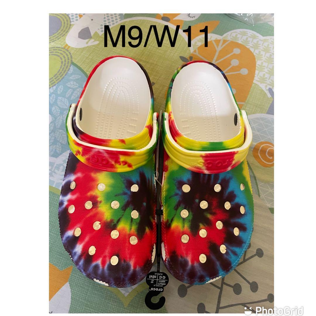 Crocs Multi color size M9/W11, Men's Fashion, Footwear, Slippers & Slides  on Carousell