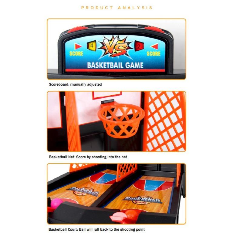 Desktop Table Basketball Game Ball Shoot Shooting Family Bonding Sports