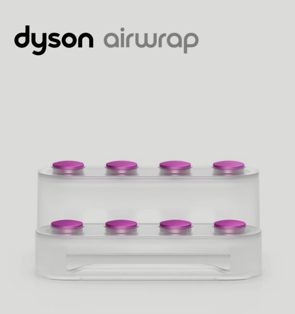 Dyson Airwrap display stand (White/Fuchsia)