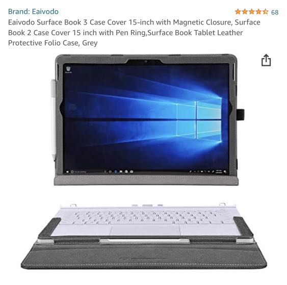 Surface book shop 2 leather case