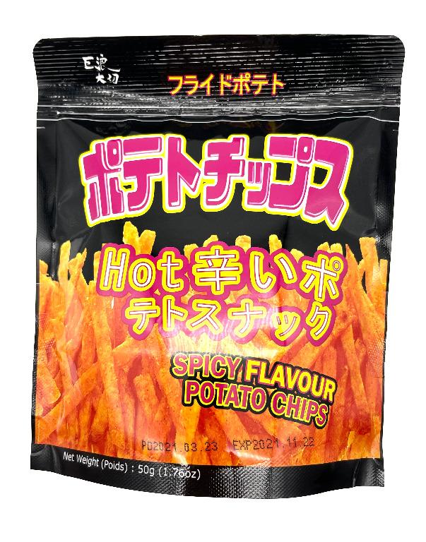 EDO Pack 巨浪大切薯條 香辣味 50g, 嘢食 & 嘢飲, 包裝食物&即食食物 - Carousell