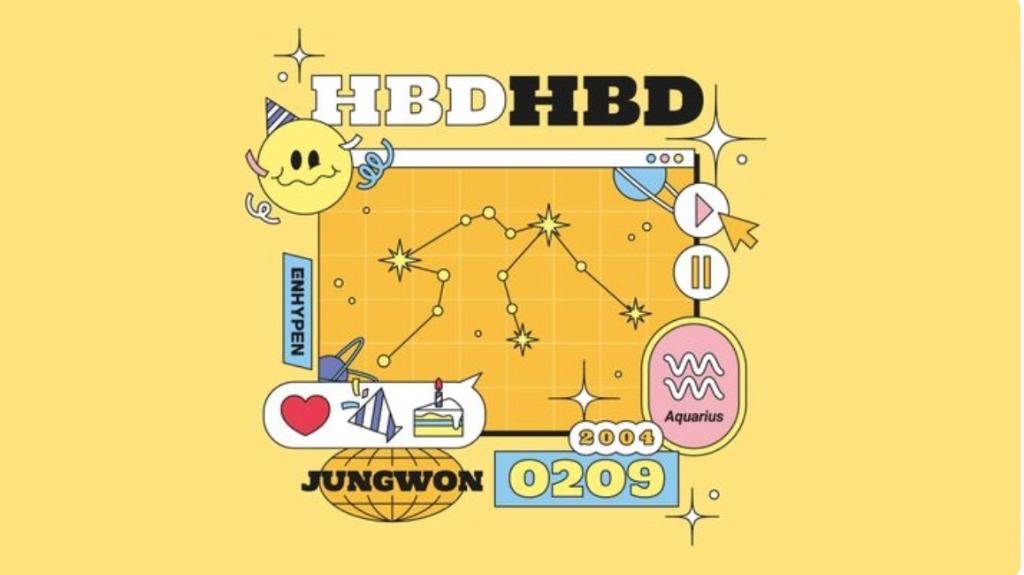 ENHYPEN JUNGWON BIRTHDAY Official MD, Hobbies & Toys, Memorabilia