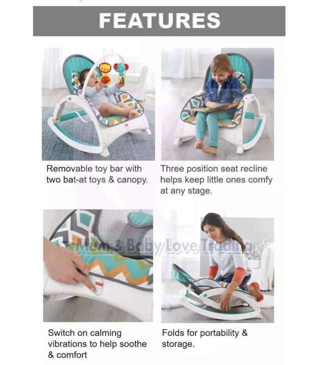 Fisher Price Newborn to Toddler Rocker Glacier Wave