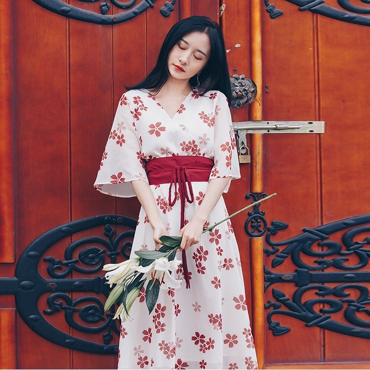 Floral Kimono Dress Women s Fashion Dresses Sets Dresses on