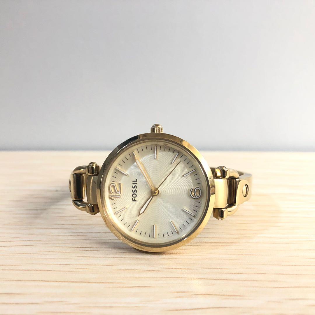 All gold discount fossil watch