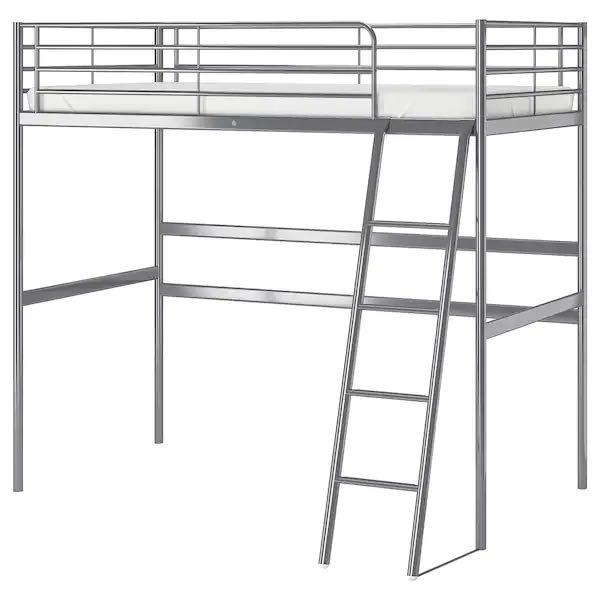 FREE IKEA Svarta single loft bed frame Furniture Home Living Furniture Bed Frames Mattresses on Carousell