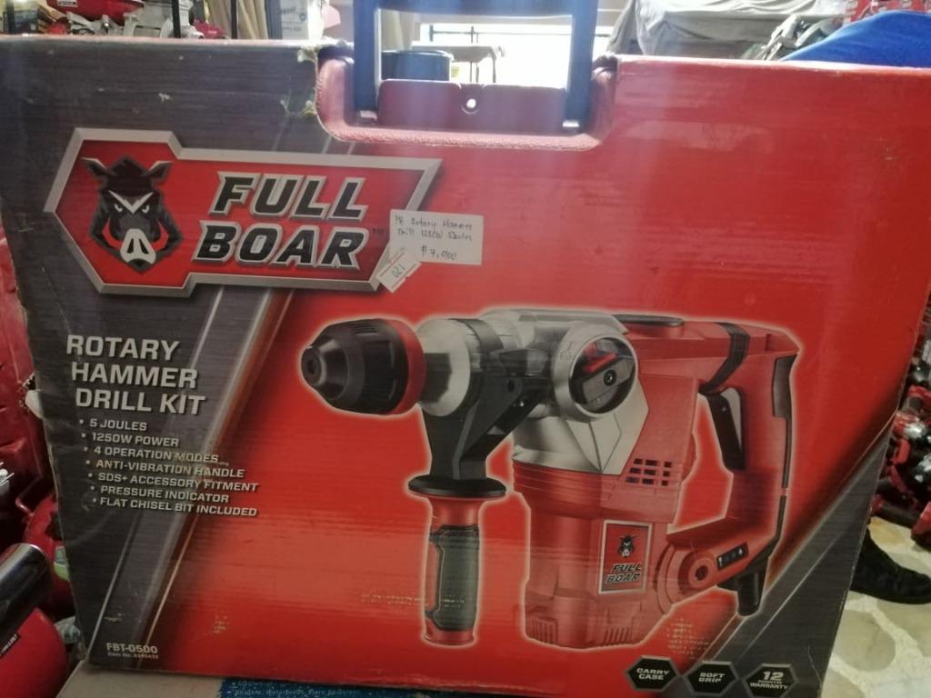 Full Boar Rotary Hammer Drill 1250W 5 Joules Commercial Industrial Construction Building Materials on Carousell