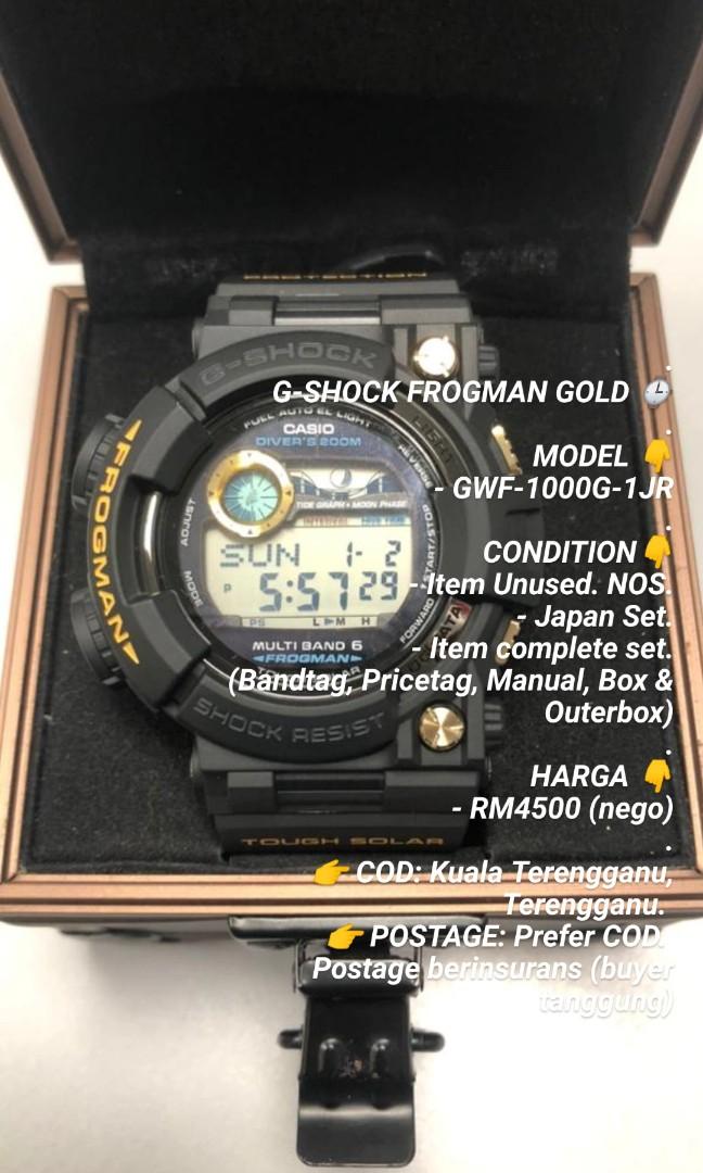 G shock frogman gold Men s Fashion Watches Accessories