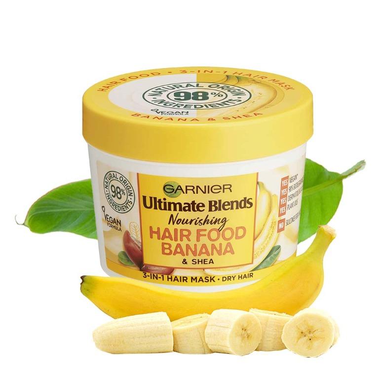 Garnier Ultimate Blends Hair Food 3-in-1 Normal Hair Mask Treatment 390ml,  Beauty & Personal Care, Hair on Carousell