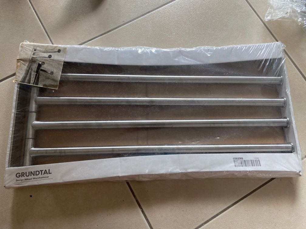 Grundtal Ikea Towel Rack Stainless Steel, Furniture & Home Living