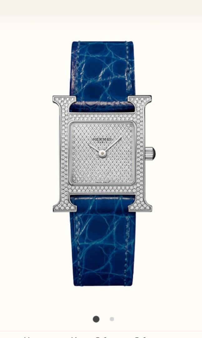 hermes h hour diamond watch