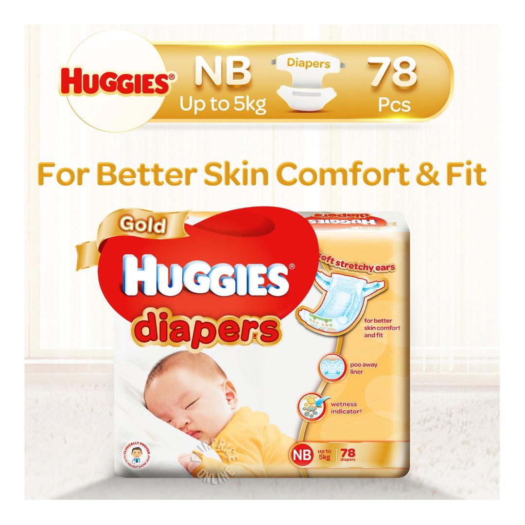 Huggies NB diapers [ blessing ], Babies & Kids, Bathing & Changing