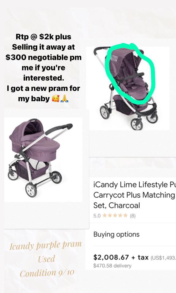 cheap icandy prams for sale