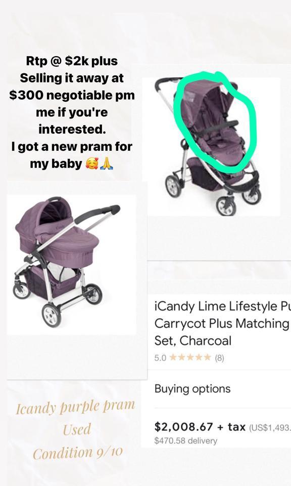 icandy kids pram
