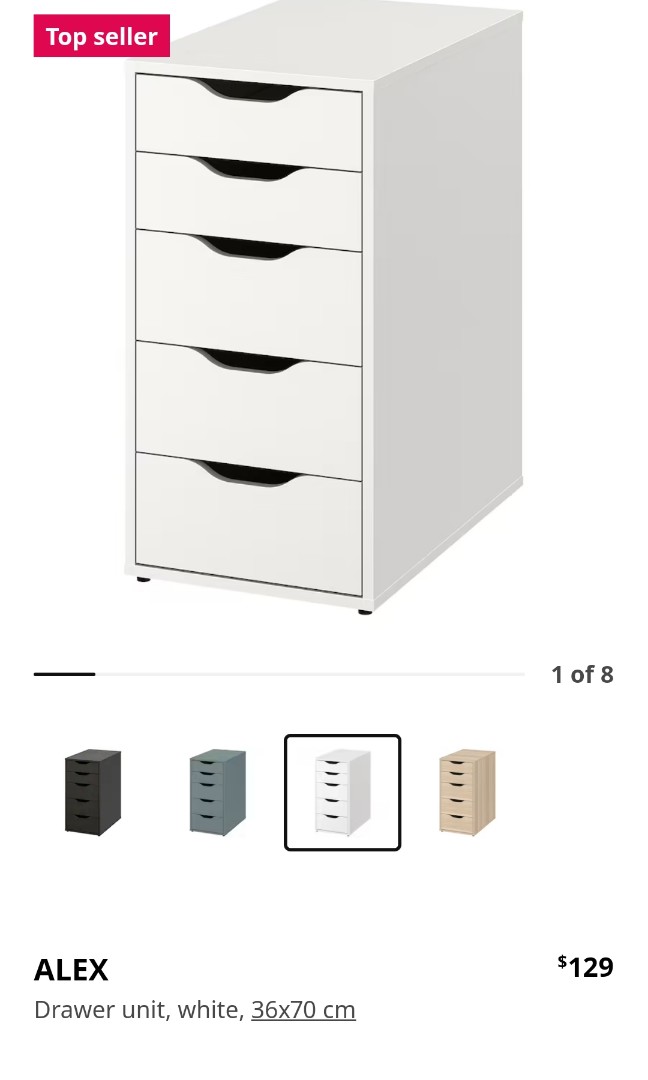 IKEA Alex drawer, Furniture & Home Living, Furniture, Shelves,