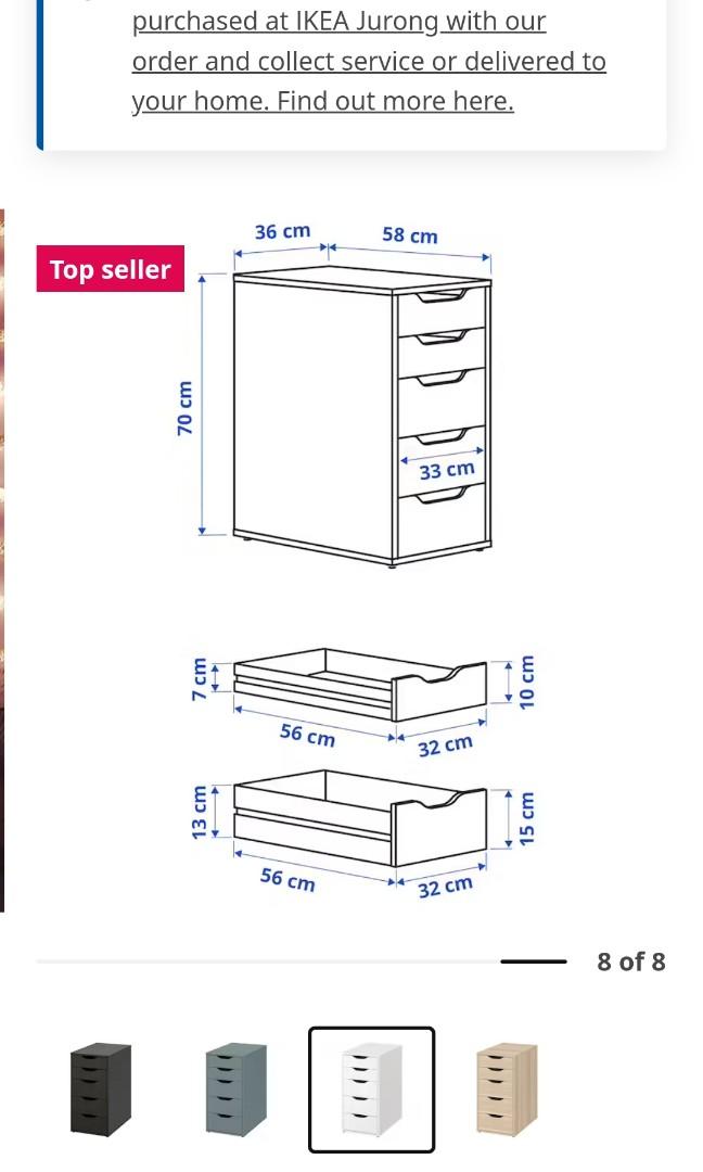 IKEA Alex drawer, Furniture & Home Living, Furniture, Shelves,
