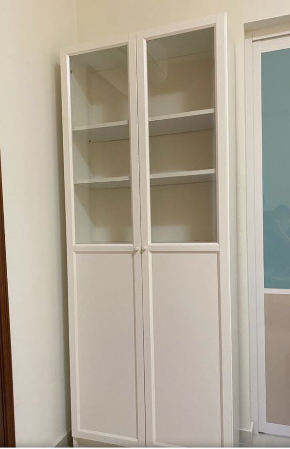 Ikea Billy oxberg glass door to let go!, Furniture & Home Living
