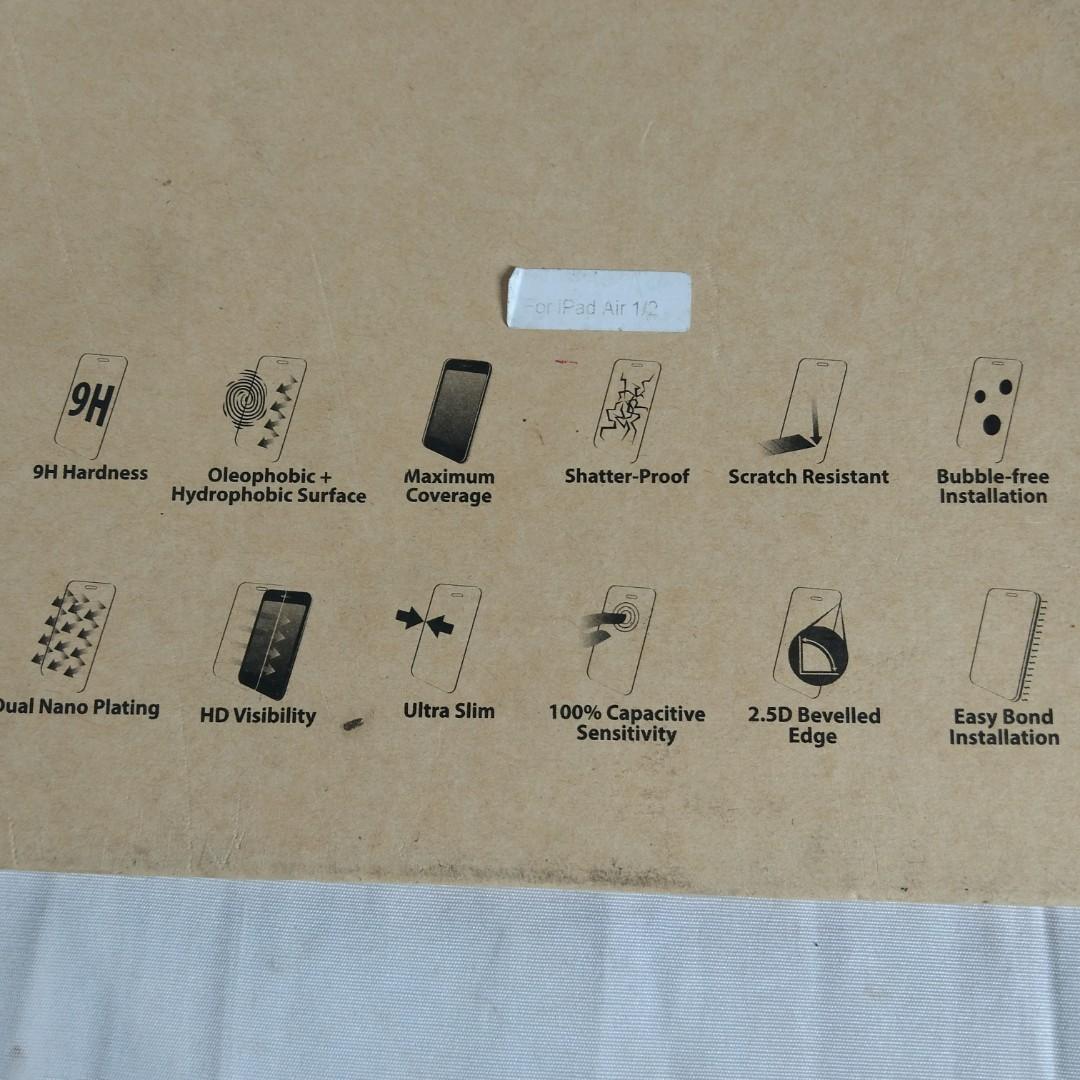 iPad Air Premium Tempered Glass Screen Protector (Category: Cases & Sleeves) located in Davao. Submitted by maki.thrift (Listing ID 1142349689, Image 3). Description: Feel free to ask any question .. 🥰😍 check photo co'z it's a part of detail don't expect to much for use item some dust, rust, discoloration, scratches, dent, always check the photo & read details before purchasing, if you order consider it sold. for it is sold as is were is strict