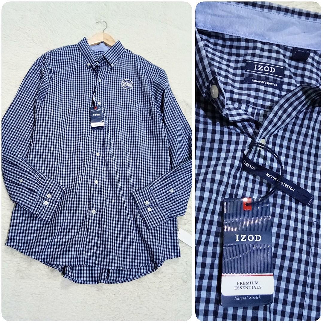 Izod long top sleeve polo shirts