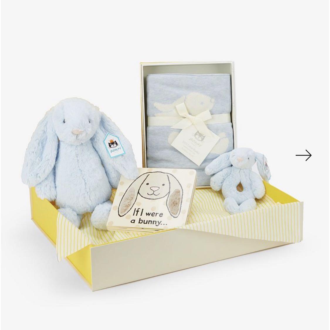 Jellycat bunny baby hamper gift set