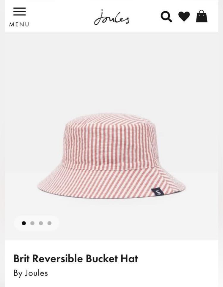 Joules Reversible Bucket Hat, Women's 
