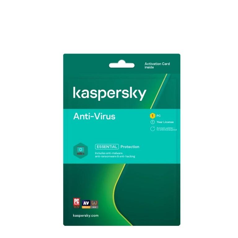 kaspersky antivirus 2021 1PC, Computers & Tech, Parts ...